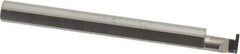 Accupro - 0.0305" Groove Width, 0.187" Min Hole Diam, 1/4" Max Hole Depth, Retaining Ring Grooving Tool - 0.05" Projection, 1-3/4" Shank Length, 2" OAL, Solid Carbide, Bright Finish - Exact Industrial Supply