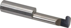 Accupro - 0.188" Groove Width, 1/2" Min Hole Diam, 1-1/2" Max Hole Depth, Full Radius Grooving Tool - 0.16" Projection, 1-1/2" Shank Length, 3" OAL, 0.094" Radius, Solid Carbide, Bright Finish - Exact Industrial Supply