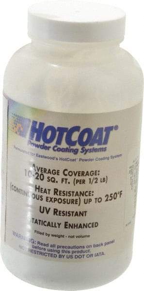 Made in USA - 8 oz White Paint Powder Coating - Polyurethane, 10 Sq Ft Coverage - Eagle Tool & Supply
