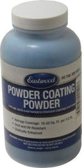 Made in USA - 8 oz Dark Blue (Ford) Paint Powder Coating - Polyurethane, 10 Sq Ft Coverage - Eagle Tool & Supply