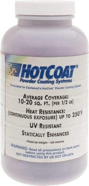 Made in USA - 8 oz Dark Purple Paint Powder Coating - Polyurethane, 10 Sq Ft Coverage - Eagle Tool & Supply