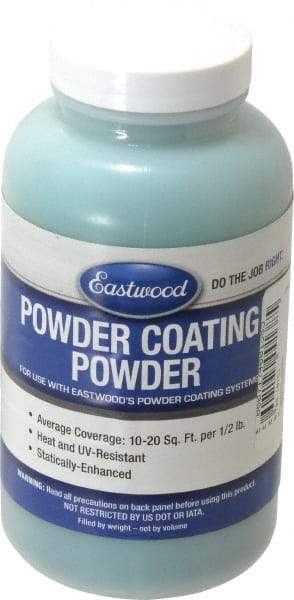 Made in USA - 8 oz Dark Green Paint Powder Coating - Polyurethane, 10 Sq Ft Coverage - Eagle Tool & Supply