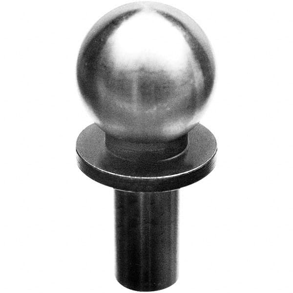 TE-CO - 1/2" Ball Diam, 5/16" Shank Diam, Alloy Steel Inspection Tooling Ball - Eagle Tool & Supply