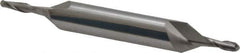 Atrax - 1/8" Diam, 3/8" LOC, 2 Flute Solid Carbide Ball End Mill - Uncoated, Double End, 3" OAL, 3/8" Shank Diam - Eagle Tool & Supply