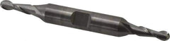 Atrax - 3/16" Diam, 1/2" LOC, 2 Flute Solid Carbide Ball End Mill - Uncoated, Double End, 3" OAL, 3/8" Shank Diam - Eagle Tool & Supply