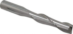 Atrax - 5/16", 1-3/8" LOC, 5/16" Shank Diam, 2-1/2" OAL, 2 Flute, Solid Carbide Square End Mill - Single End, Uncoated, Spiral Flute, 30° Helix, Centercutting, Right Hand Cut - Eagle Tool & Supply