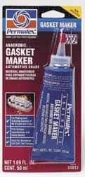 Permatex - 50ml Anaerobic Gasket Maker - -65 to 300°F, Red, Comes in Tube - Eagle Tool & Supply