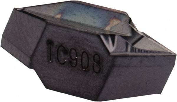 Iscar - TIPI5.4 Grade IC908, Internal Partial Profile 60° Threading Insert - 3.91mm & 8 TPI Int Pitch, TiAlN Finish, Carbide - Eagle Tool & Supply