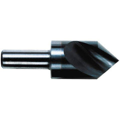 M.A. Ford - 1/8" Head Diam, 1/8" Shank Diam, 1 Flute 82° Solid Carbide Countersink - 1-1/2" OAL - Eagle Tool & Supply