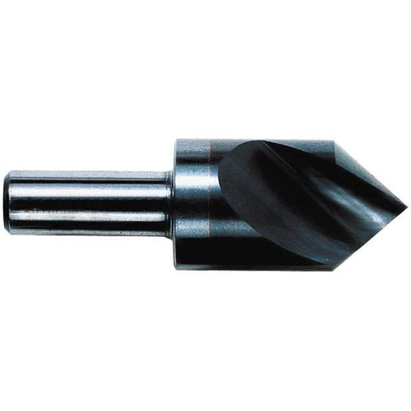 M.A. Ford - 1/2" Head Diam, 1/4" Shank Diam, 1 Flute 82° Solid Carbide Countersink - 2-3/8" OAL - Eagle Tool & Supply