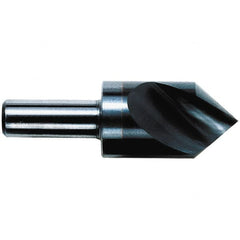 M.A. Ford - 1/2" Head Diam, 1/4" Shank Diam, 1 Flute 90° Solid Carbide Countersink - Eagle Tool & Supply