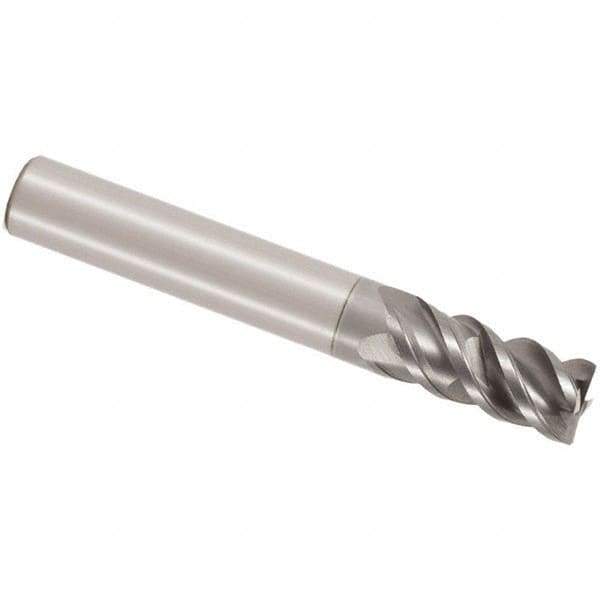 Seco - 10mm, 4 Flute, Single End, Solid Carbide, 1mm Corner Radius End Mill - 70mm OAL, 48° Helix, Right Hand Flute, 22mm LOC, Right Hand Cut - Eagle Tool & Supply
