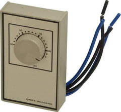 White-Rodgers - 40 to 85°F, Heat Only, Line Voltage Wall Thermostat - 120 to 277 Volts, DPST Switch - Eagle Tool & Supply