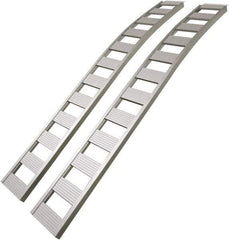 Erickson Manufacturing - 90" Long x 12" Wide, 1,500 Lb Capacity, Arched Truck Ramp - Aluminum, For All Vehicles - Eagle Tool & Supply