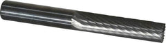 SGS Pro - 1/4" Cut Diam, 1/4" Shank Diam, Cylinder with End Cut Head Single Cut Burr - Carbide, End Cut End, 1" LOC - Eagle Tool & Supply