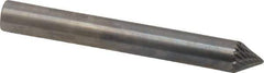 SGS Pro - 1/4" Cut Diam, 1/4" Shank Diam, Cone Head Double Cut Burr - Carbide, Point End, 3/16" LOC, 2" OAL - Eagle Tool & Supply