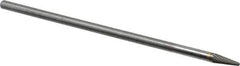 SGS Pro - 1/4" Cut Diam, 1/4" Shank Diam, Taper Head Single Cut Burr - Carbide, Radius End, 5/8" LOC - Eagle Tool & Supply