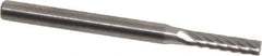 SGS Pro - 3/32" Cut Diam, 1/8" Shank Diam, Cylinder Head Single Cut Burr - Carbide, Flat End, 7/16" LOC, 1-1/2" OAL - Eagle Tool & Supply