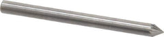 SGS Pro - 1/8" Cut Diam, 1/8" Shank Diam, Cone Head Single Cut Burr - Carbide, Point End, 3/32" LOC, 1-1/2" OAL - Eagle Tool & Supply