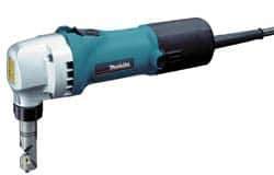 Makita - Power Nibblers Type of Power: Electric Cutting Capacity (Gauge): 10 (Aluminum); 16 (Mild Steel); 18 (Stainless Steel) - Eagle Tool & Supply