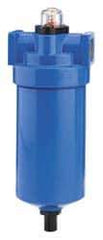 Parker - 1" Port, 14.14" High x 4.65" Wide, FRL Filter with Aluminum Bowl & Automatic Drain - 100 SCFM, 250 Max psi, 175°F Max - Eagle Tool & Supply