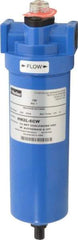 Parker - 1/2" Port, 11.28" High x 3.11" Wide, FRL Filter with Aluminum Bowl & Manual Drain - 50 SCFM, 250 Max psi, 175°F Max - Eagle Tool & Supply
