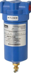 Parker - 1/4" Port, 8.8" High x 3.11" Wide, FRL Filter with Aluminum Bowl & Manual Drain - 15 SCFM, 500 Max psi, 175°F Max - Eagle Tool & Supply