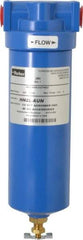 Parker - 1/2" Port, 11.28" High x 3.11" Wide, FRL Filter with Aluminum Bowl & Manual Drain - 50 SCFM, 500 Max psi, 175°F Max - Eagle Tool & Supply