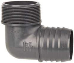 Value Collection - 2" Barb, 2 MIPT, Multiple Barbed Tube Elbow - PVC, Male - Eagle Tool & Supply