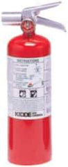 Kidde - 5 Lb, 5-B:C Rated, Halotron Fire Extinguisher - 4-1/4" Diam x 15-1/4" High, 100 psi, 15' Discharge in 9 sec, Steel Cylinder - Eagle Tool & Supply
