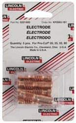 Lincoln Electric - Plasma Cutter Electrode - For Use with Pro-Cut 55 Plasma Cutter - Exact Industrial Supply