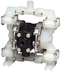 SandPIPER - 1/4" NPT, Nonmetallic, Air Operated Diaphragm Pump - Santoprene Diaphragm, Conductive Acetal Housing - Eagle Tool & Supply