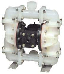 SandPIPER - 3/4" NPT, Nonmetallic, Air Operated Diaphragm Pump - Santoprene Diaphragm, Polypropylene Housing - Eagle Tool & Supply