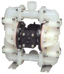 SandPIPER - 3/4" NPT, Nonmetallic, Air Operated Diaphragm Pump - PTFE Diaphragm, Polypropylene Housing - Eagle Tool & Supply