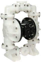 SandPIPER - 1-1/2" NPT, Nonmetallic, Air Operated Diaphragm Pump - PTFE Diaphragm, Polypropylene Housing - Eagle Tool & Supply