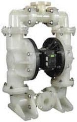 SandPIPER - 2" NPT, Nonmetallic, Air Operated Diaphragm Pump - PTFE Diaphragm, Polypropylene Housing - Eagle Tool & Supply