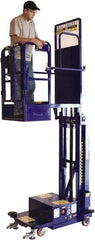 Ballymore - 450 Lb Capacity, 108" Lift Height, Battery Operated Power Stocker Lift - 108 Inch Lift Height, 54 Inch Length x 36 Inch Width Footprint, 450 Lbs. Load Limit - Eagle Tool & Supply