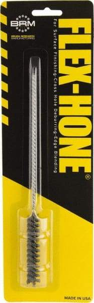 Brush Research Mfg. - 0.354" to 3/8" Bore Diam, 180 Grit, Silicon Carbide Flexible Hone - Fine, 8" OAL - Eagle Tool & Supply