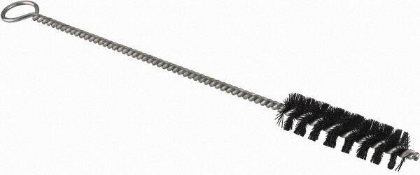 Brush Research Mfg. - 3" Long x 7/8" Diam Nylon Hole Cleaning Brush - 12" OAL, 0.017" Filament Diam, 0.22" Shank Diam - Eagle Tool & Supply