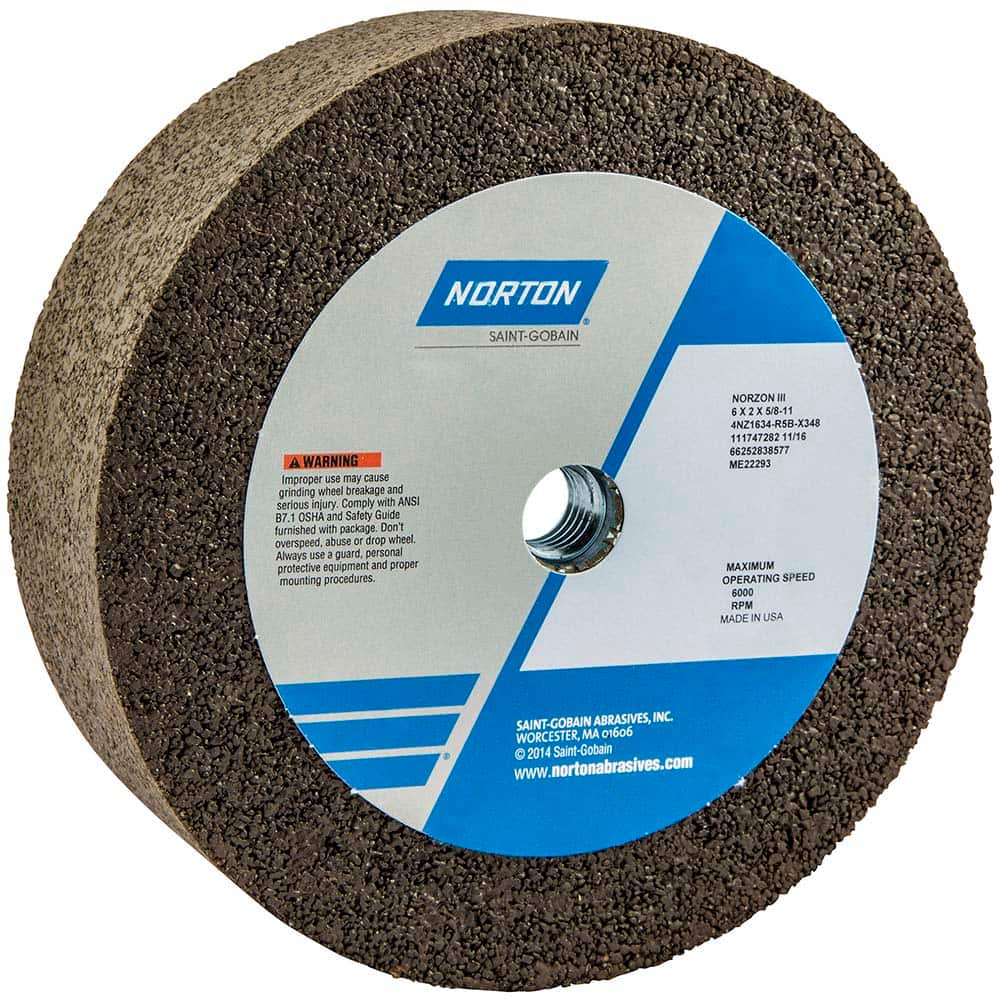 Norton - Tool & Cutter Grinding Wheels Wheel Type: Type 6 Wheel Diameter (Inch): 6 - Eagle Tool & Supply