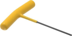 Bondhus - 3/32" Hex, T-Handle Cushion Grip, Hex Key - 4-13/64" OAL, Protanium High Torque Steel, Inch System of Measurement - Eagle Tool & Supply