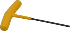 Bondhus - 7/64" Hex, T-Handle Cushion Grip, Hex Key - 4-13/32" OAL, Protanium High Torque Steel, Inch System of Measurement - Eagle Tool & Supply