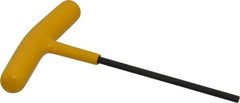 Bondhus - 9/64" Hex, T-Handle Cushion Grip, Hex Key - 4-29/32" OAL, Protanium High Torque Steel, Inch System of Measurement - Eagle Tool & Supply