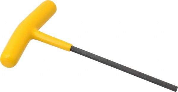 Bondhus - 5/32" Hex, T-Handle Cushion Grip, Hex Key - 5-13/64" OAL, Protanium High Torque Steel, Inch System of Measurement - Eagle Tool & Supply