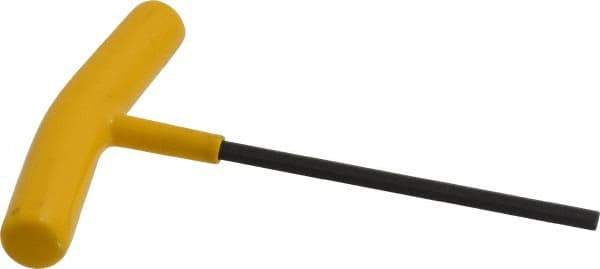 Bondhus - 3/16" Hex, T-Handle Cushion Grip, Hex Key - 5-39/64" OAL, Protanium High Torque Steel, Inch System of Measurement - Eagle Tool & Supply