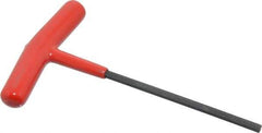 Bondhus - 4mm Hex, T-Handle Cushion Grip, Hex Key - 5-5/16" OAL, Protanium High Torque Steel, Metric System of Measurement - Eagle Tool & Supply