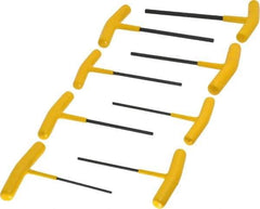 Bondhus - 8 Piece T-Handle Hex Key Set - Hex Range 3/32 to 1/4", Protanium High Torque Steel - Eagle Tool & Supply