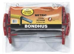 Bondhus - 6 Piece T-Handle Hex Key Set - Eagle Tool & Supply