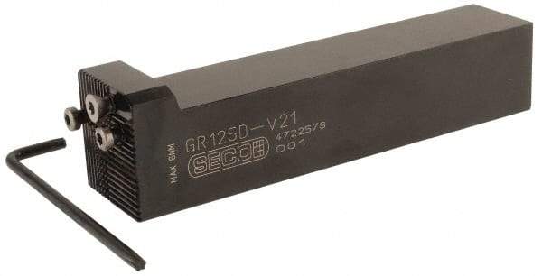 Seco - G, Right Hand Cut, 0° Lead Angle, 1-1/4" Shank Height x 1-1/4" Shank Width, Indexable Turning Toolholder - 6" OAL, Series Multi-Directional Turning (MDT) - Eagle Tool & Supply