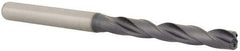 Kennametal - #3 140° Solid Carbide Jobber Drill - TiAlN Finish, Right Hand Cut, Spiral Flute, Straight Shank, 3.2283" OAL, Standard Point - Eagle Tool & Supply
